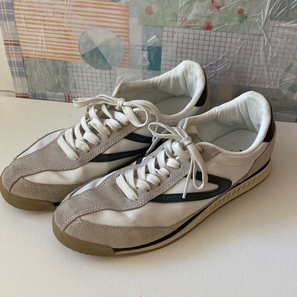 Tretorn White and  grey women’s Rawlins Sneakers size 8.5M